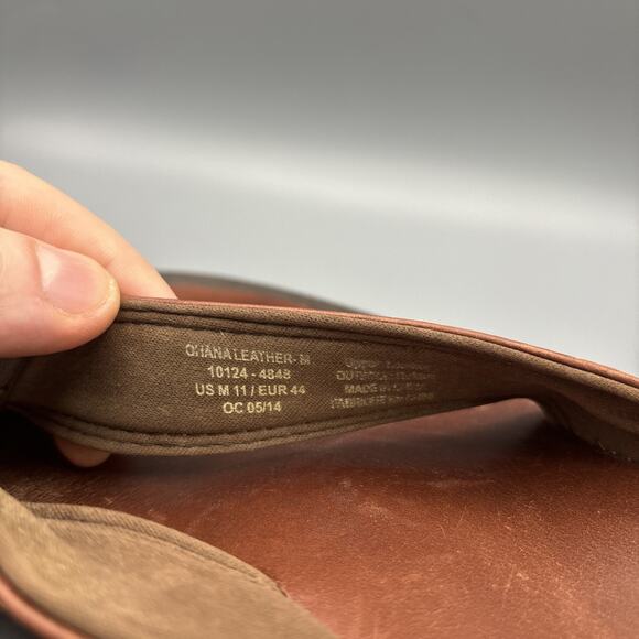 OLUKAI OHANA Men’s Casual Shoes Size 11 Color BROWN 10124 Leather - Picture 6 of 6